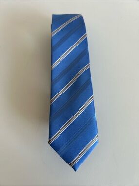 Firenze 100% Silk Tie Blue Striped